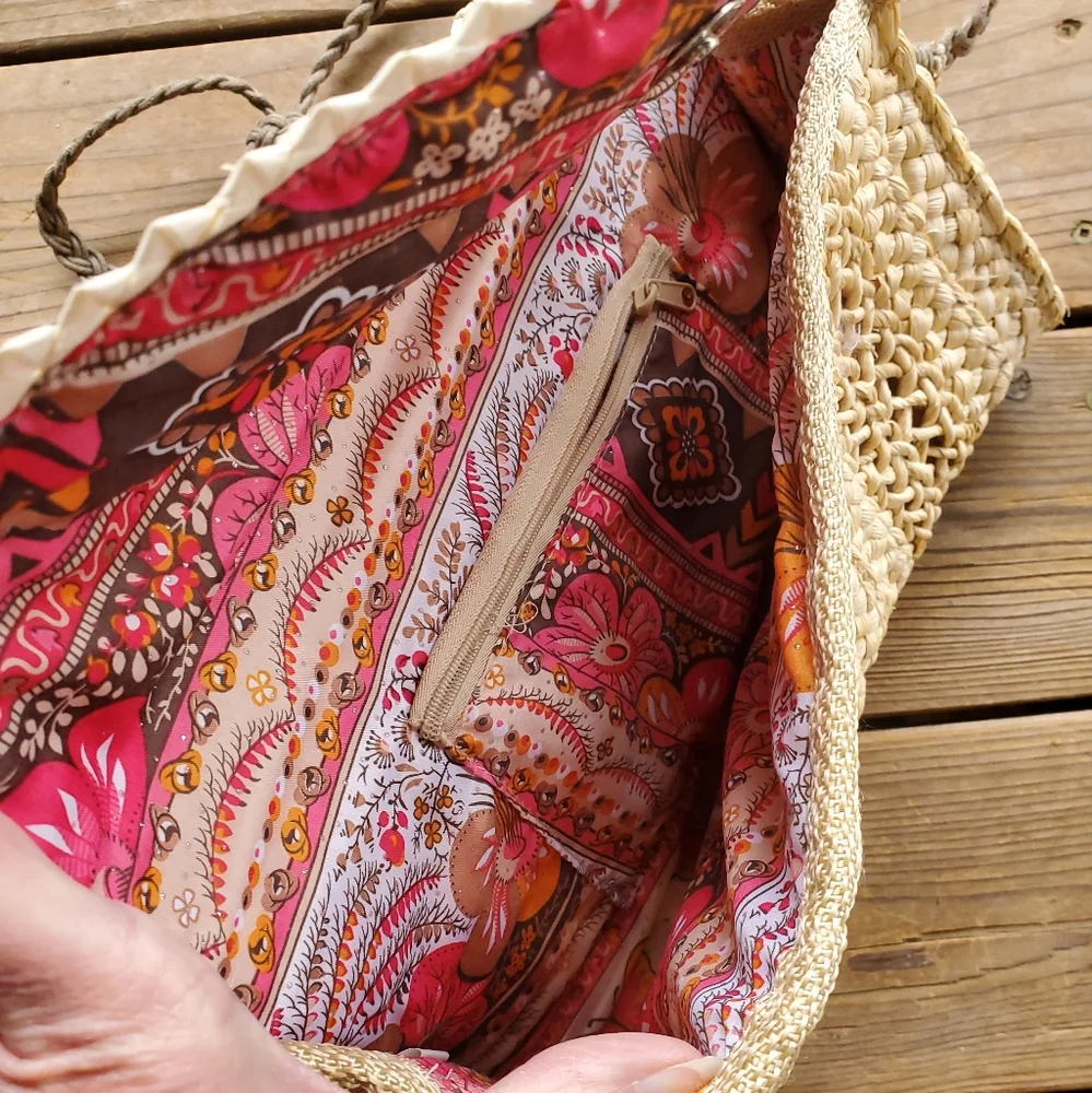 Straw Cross Body Bag - Picture 3 of 7